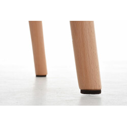 Lincoln stof barstol med birk ramme og polstret sæde