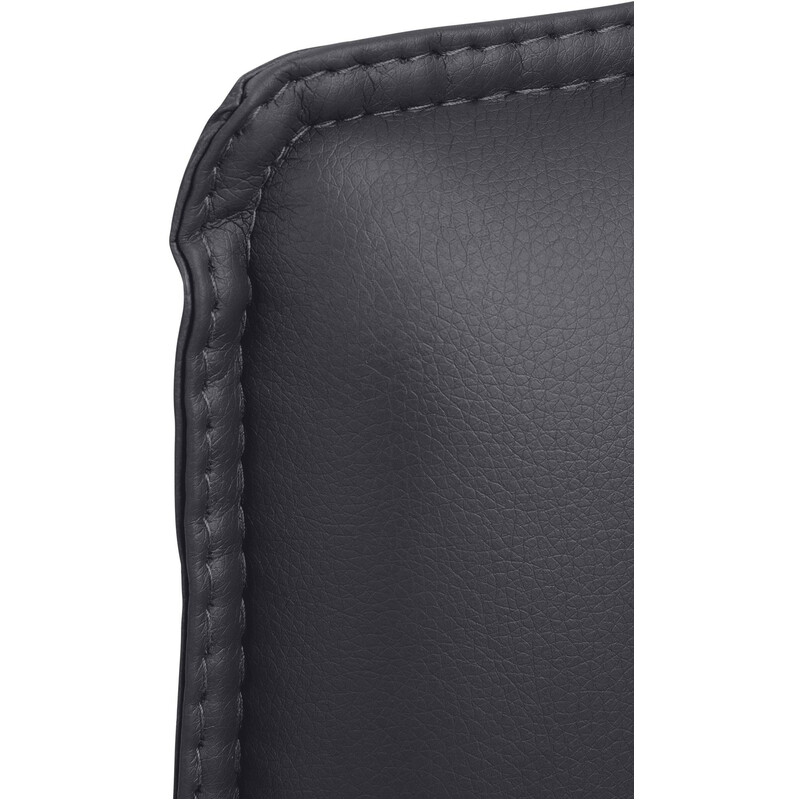 Seattle stilfuld kontorbesøgsstol i kunstlæder med kromramme