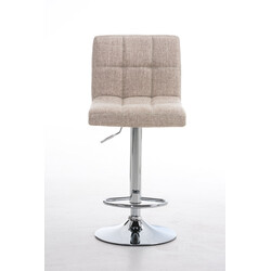 Peru stof barstol med justerbar højde ryglæn og fodstøtte