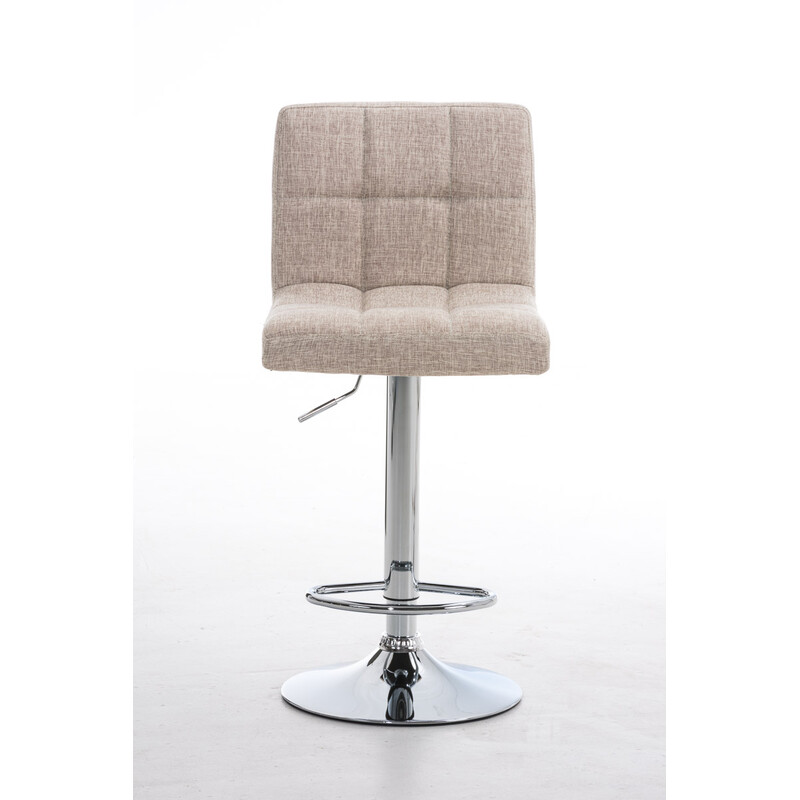 Peru stof barstol med justerbar højde ryglæn og fodstøtte