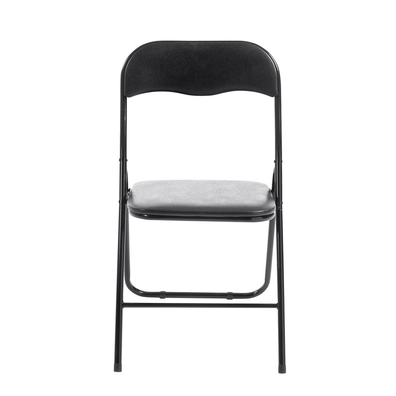 Felix sammenklappelig stol i kunstlæder med metalramme 115 kg