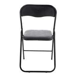 Felix sammenklappelig stol i kunstlæder med metalramme 115 kg