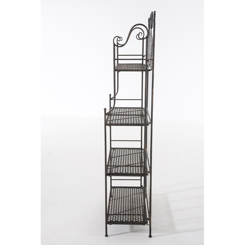 Foldbar malerstil jernhylde med fire hylder 153 cm høj