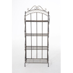 Solidt jern hyldestativ med fire hylder sammenklappelig malerstil