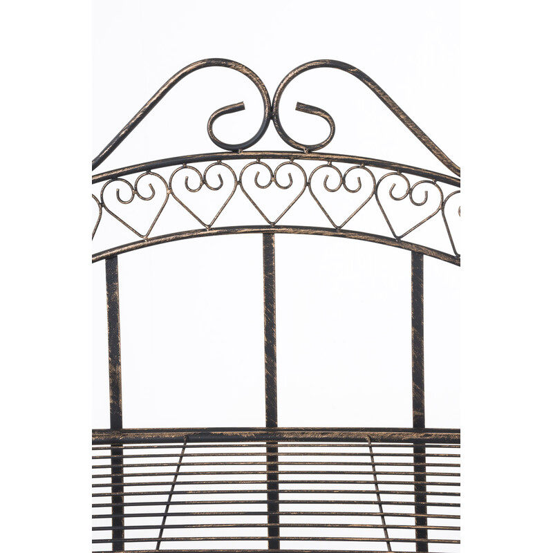 Solidt jern hyldestativ med fire hylder sammenklappelig malerstil