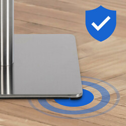 Elegant justerbar barstol med polstret stof armlæn og rustfri stålramme