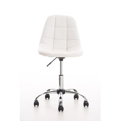 Emil ergonomisk kontorstol i kunstlæder med justerbar højde og fem hjul