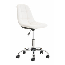 Emil ergonomisk kontorstol i kunstlæder med justerbar højde og fem hjul