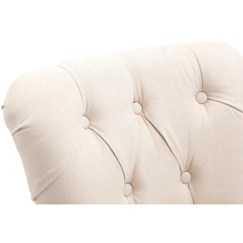 Lakewood barstol med stofbetræk høj ryg og gummitræ ramme