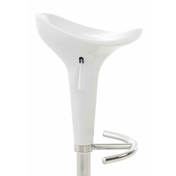 2 stk justerbare roterende barstole Saddle med ergonomisk plastsæde