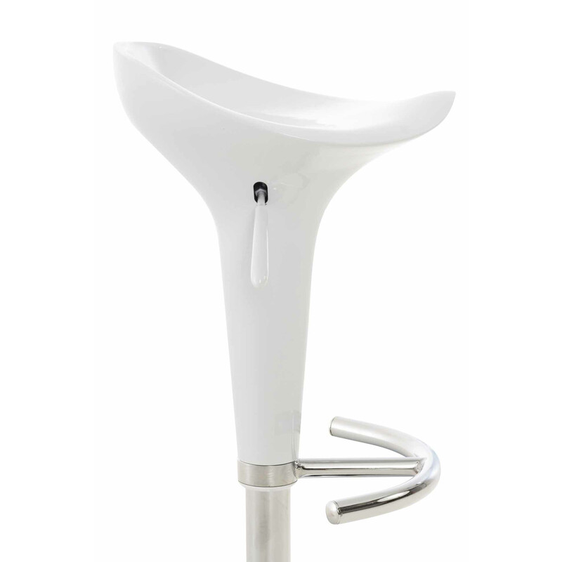 2 stk justerbare roterende barstole Saddle med ergonomisk plastsæde