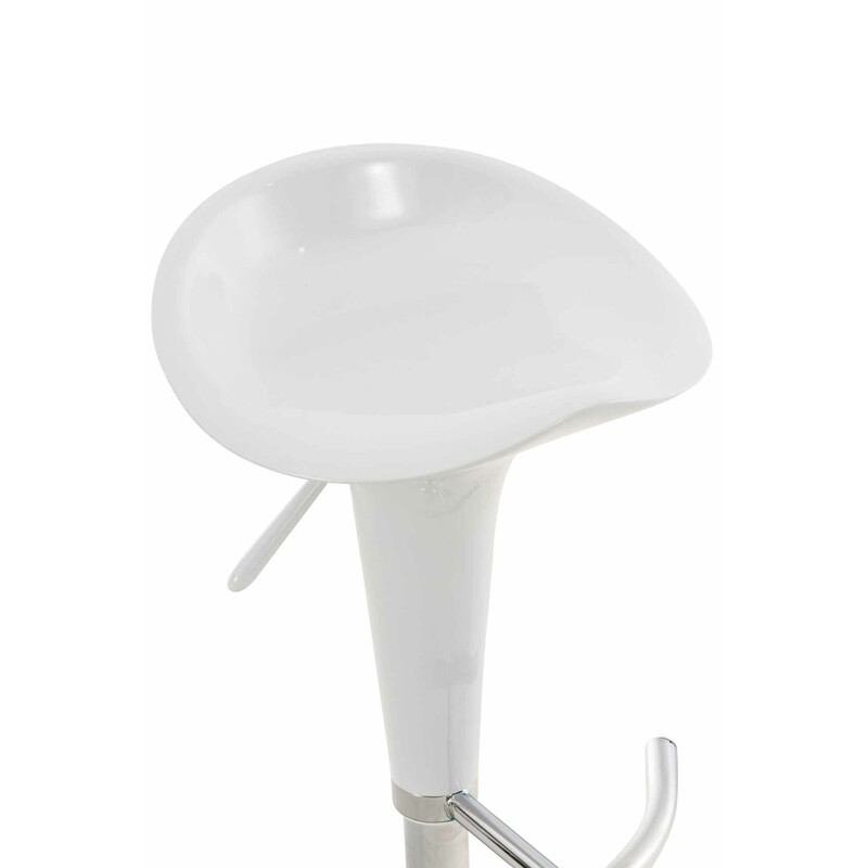 2 stk justerbare roterende barstole Saddle med ergonomisk plastsæde