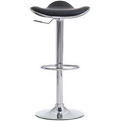 Justerbare Shanghai barstole 2 stk kromet ramme kunstig læder