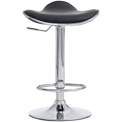 Justerbare Shanghai barstole 2 stk kromet ramme kunstig læder