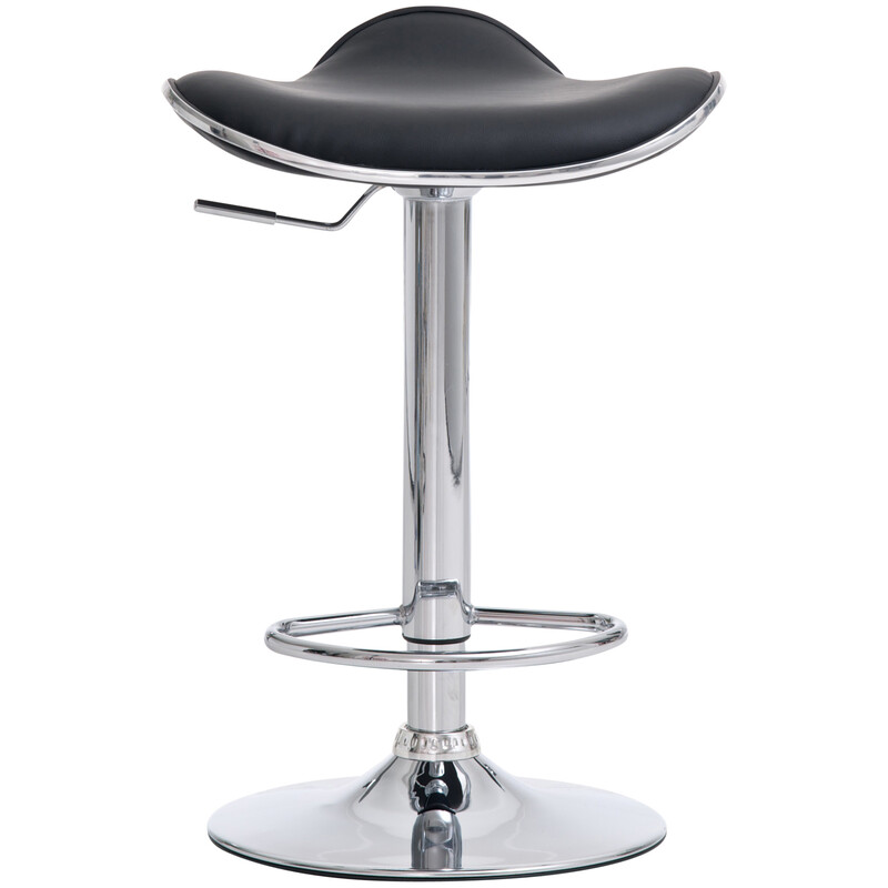 Justerbare Shanghai barstole 2 stk kromet ramme kunstig læder