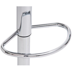 Justerbare Shanghai barstole 2 stk kromet ramme kunstig læder