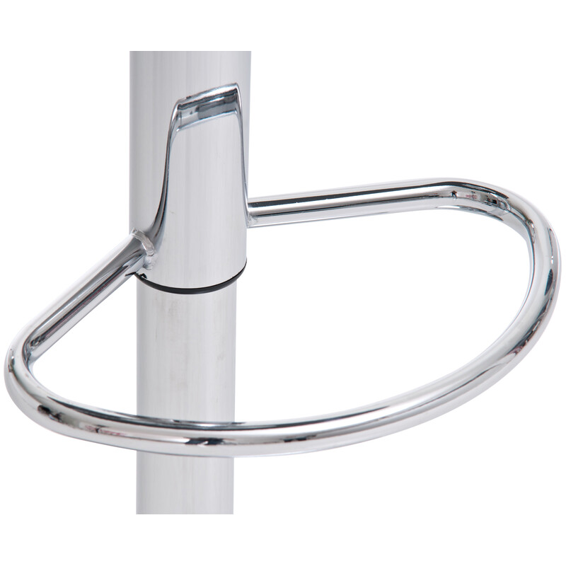 Justerbare Shanghai barstole 2 stk kromet ramme kunstig læder