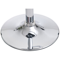 Justerbare Shanghai barstole 2 stk kromet ramme kunstig læder