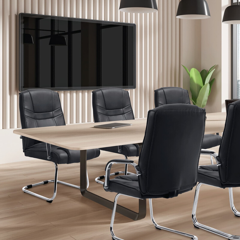 Attila XXL stol med kunstlæder metalramme og 180 kg bæreevne