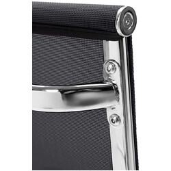 Brenda besøgsstol hældende metal med netstof og polstring