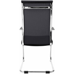 Brenda besøgsstol hældende metal med netstof og polstring