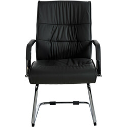 Besøgsstol Sievert kunstlæder ergonomisk design 58 cm ryghøjde 136 kg belastning