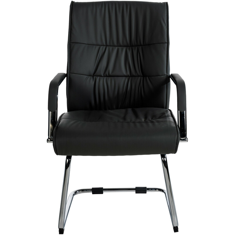 Besøgsstol Sievert kunstlæder ergonomisk design 58 cm ryghøjde 136 kg belastning