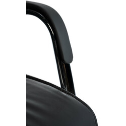 Besøgsstol Sievert kunstlæder ergonomisk design 58 cm ryghøjde 136 kg belastning