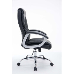 XXL ergonomisk kontorstol i kunstlæder med justerbar højde og 210 kg belastning