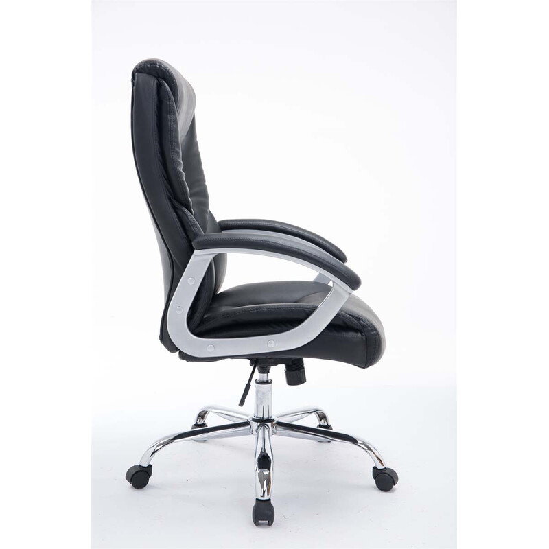XXL ergonomisk kontorstol i kunstlæder med justerbar højde og 210 kg belastning