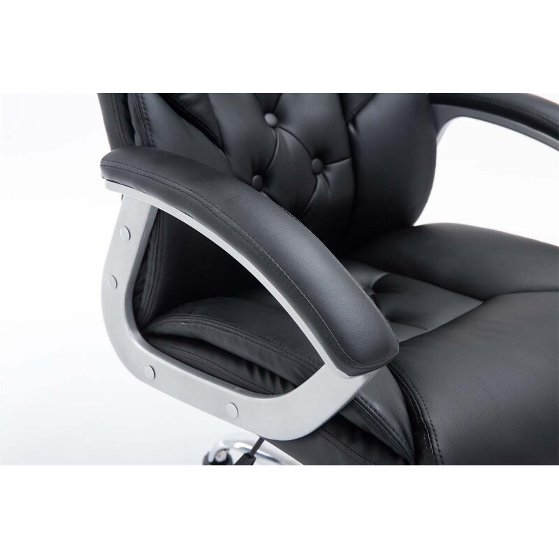 XXL ergonomisk kontorstol i kunstlæder med justerbar højde og 210 kg belastning