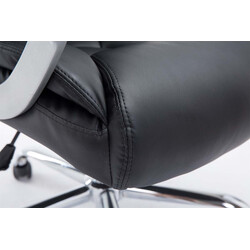 XXL ergonomisk kontorstol i kunstlæder med justerbar højde og 210 kg belastning