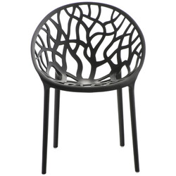 2 stk stilfulde stabelbare havestole i genanvendt plast