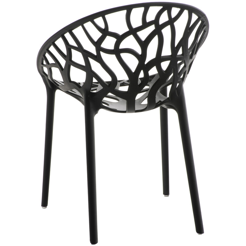 2 stk stilfulde stabelbare havestole i genanvendt plast