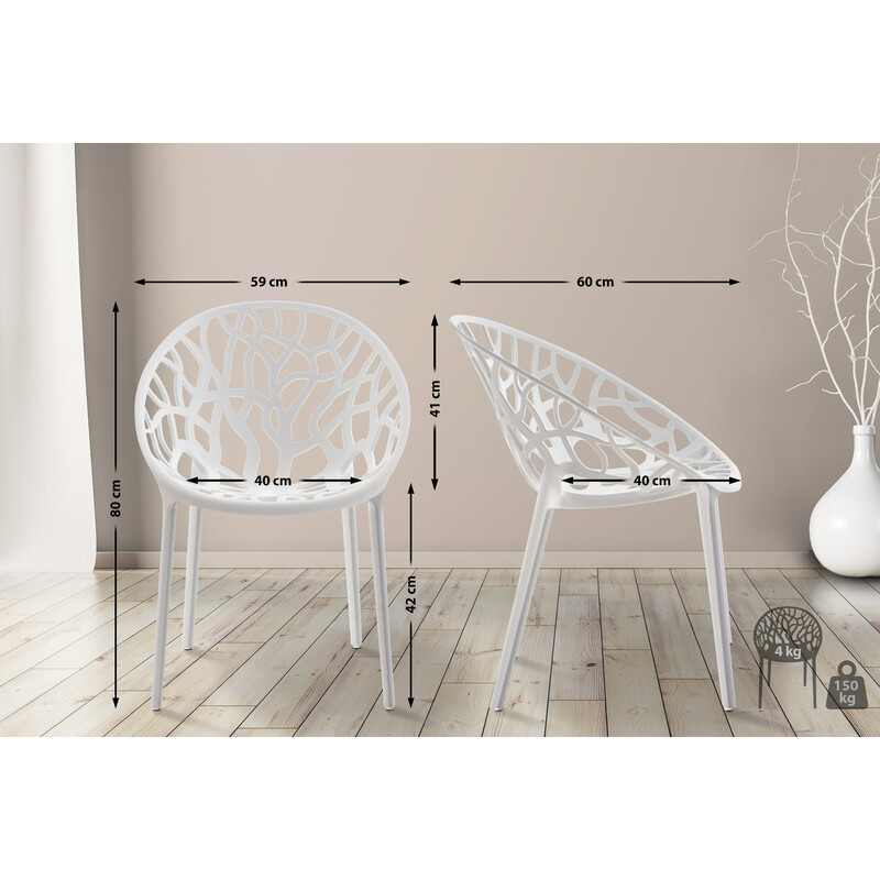 Hope 4‑stk havehavesæt stabelbar vandafvisende UV‑bestandig genanvendt plast