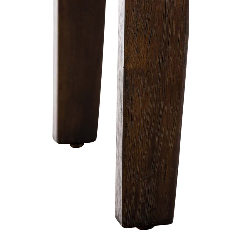 Stilfuld lænestol med tuftet stofbetræk gummitræben 108 cm bred