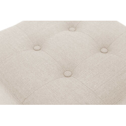 Moderne alsidig siddepuff med fodstøtte 45 cm polyester