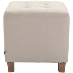 Moderne alsidig siddepuff med fodstøtte 45 cm polyester