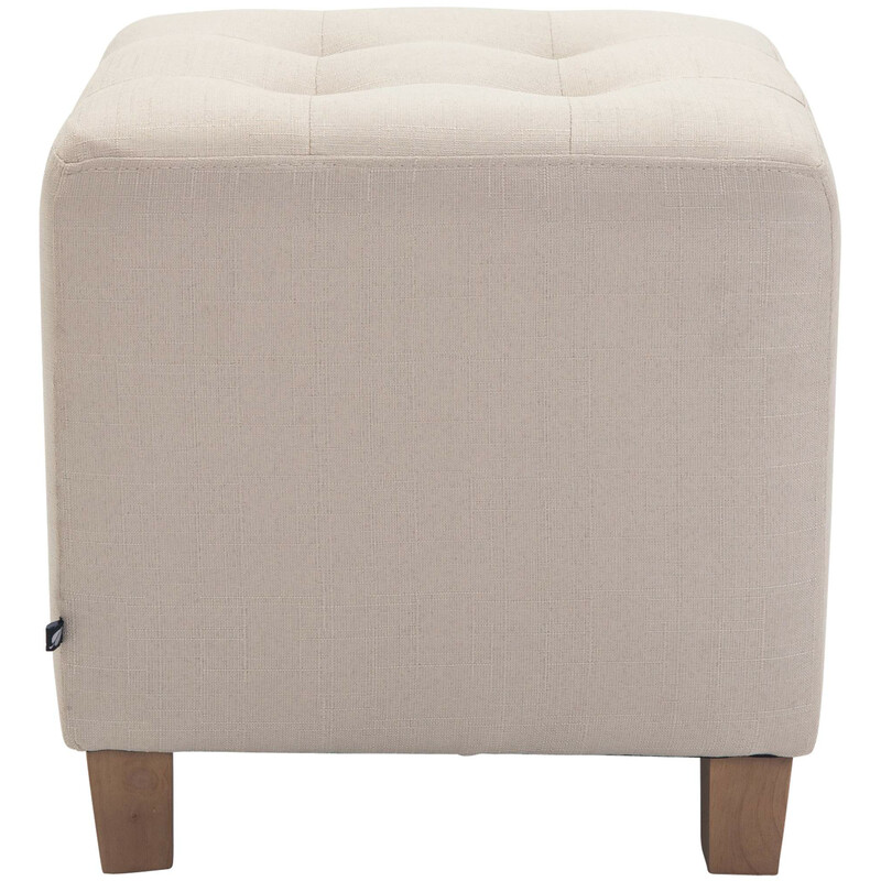 Moderne alsidig siddepuff med fodstøtte 45 cm polyester