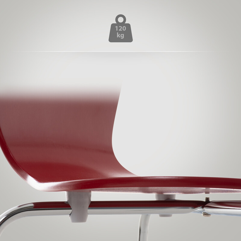 Calisto konferencestole sæt 4 stk med træsidde og kromramme