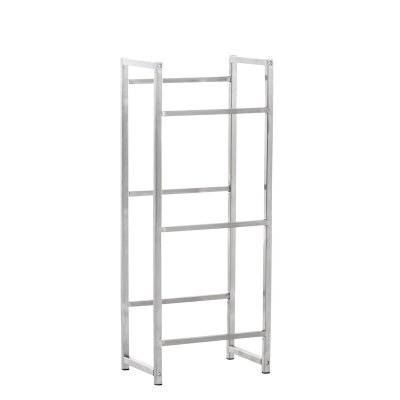 Stilfuld drikkekasseholder i mat sort rustfrit stål 2-6 kasser