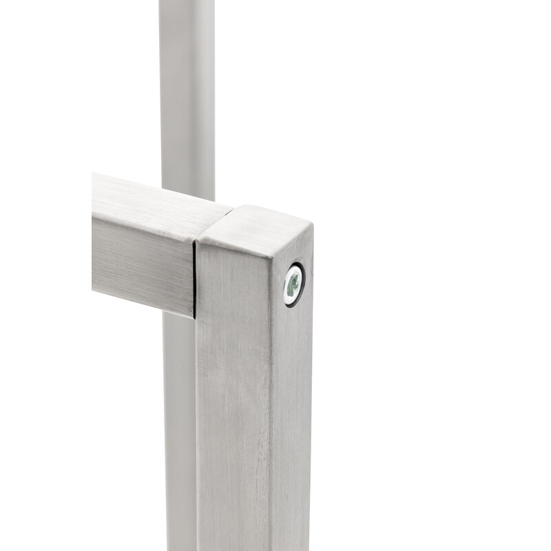 Stilfuld drikkekasseholder i mat sort rustfrit stål 2-6 kasser