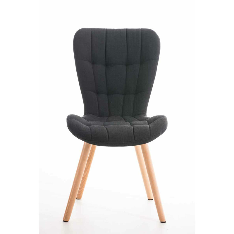 Elda moderne spisestol med polstret sæde og træramme