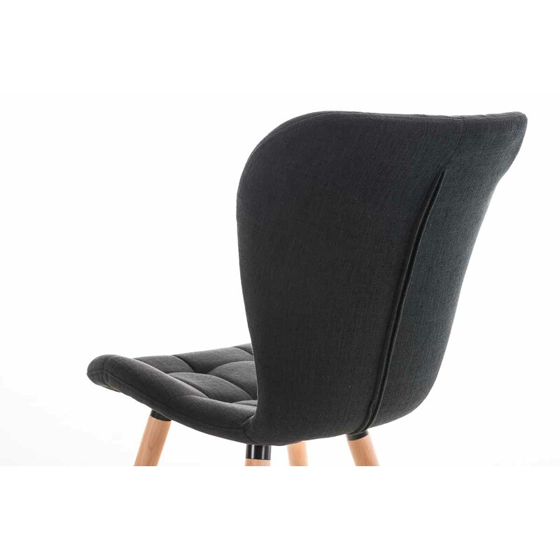 Elda moderne spisestol med polstret sæde og træramme