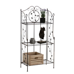 Sammenklappelig jernhylde i malerstil med pulverlakeret overflade stabil konstruktion