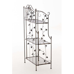 Sammenklappelig jernhylde i malerstil med pulverlakeret overflade stabil konstruktion