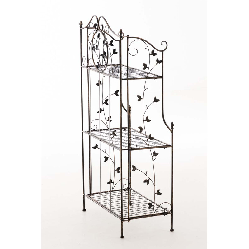 Sammenklappelig jernhylde i malerstil med pulverlakeret overflade stabil konstruktion