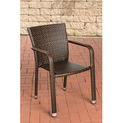 Stilfuld stabelbar polyrottinstol Leonie til udendørs og indendørs brug