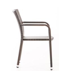 Stilfuld stabelbar polyrottinstol Leonie til udendørs og indendørs brug