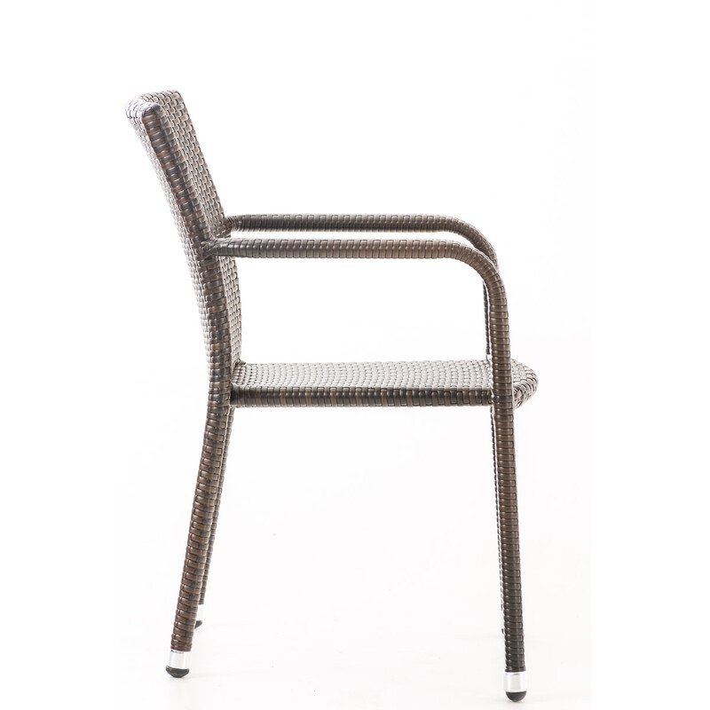 Stilfuld stabelbar polyrottinstol Leonie til udendørs og indendørs brug